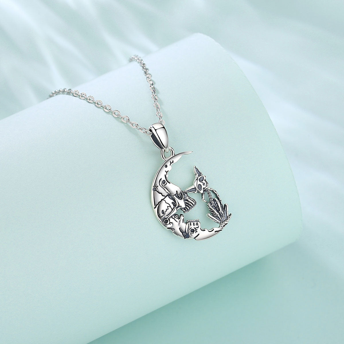 Cat Skeleton Necklace