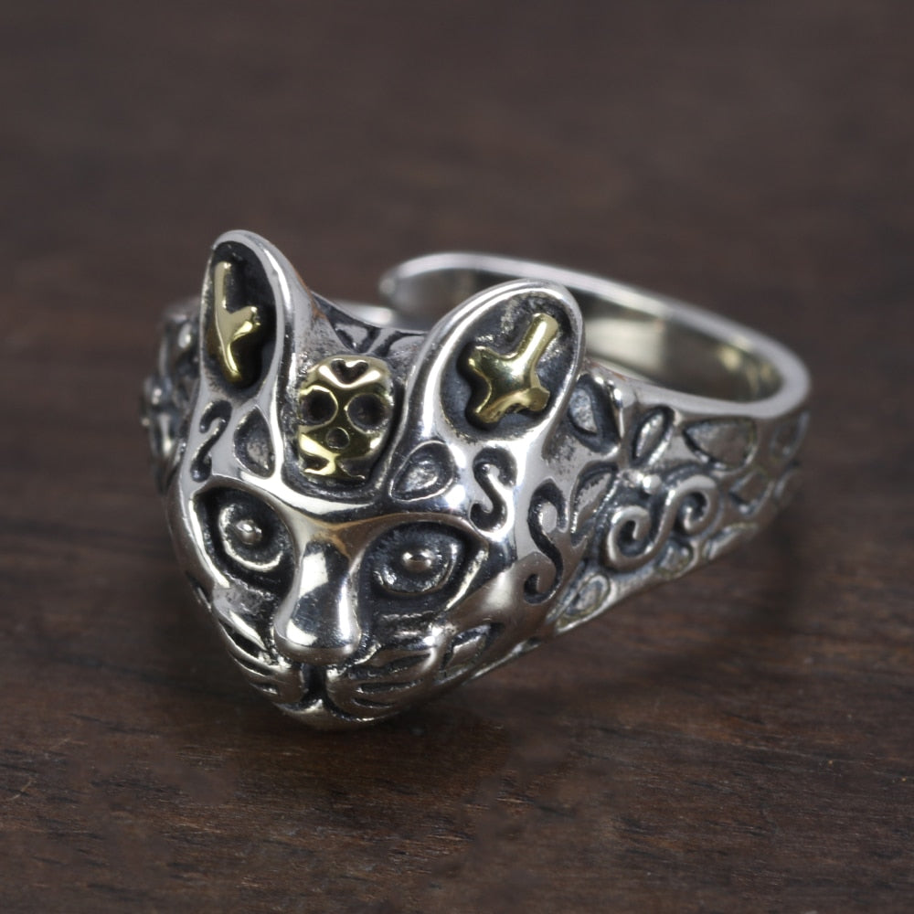 Cat Skull Ring