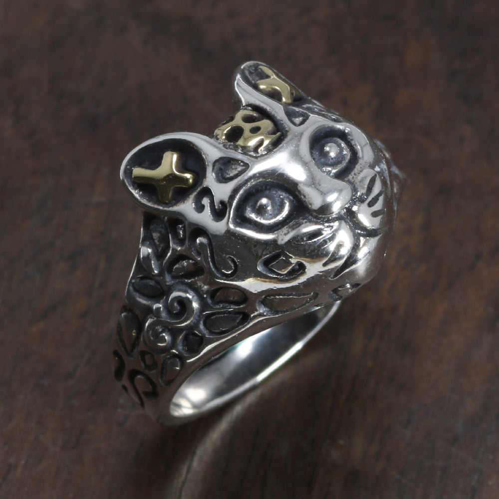 Cat Skull Ring