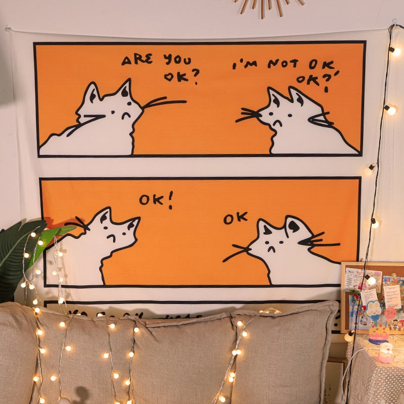 Cat Wall Tapestry