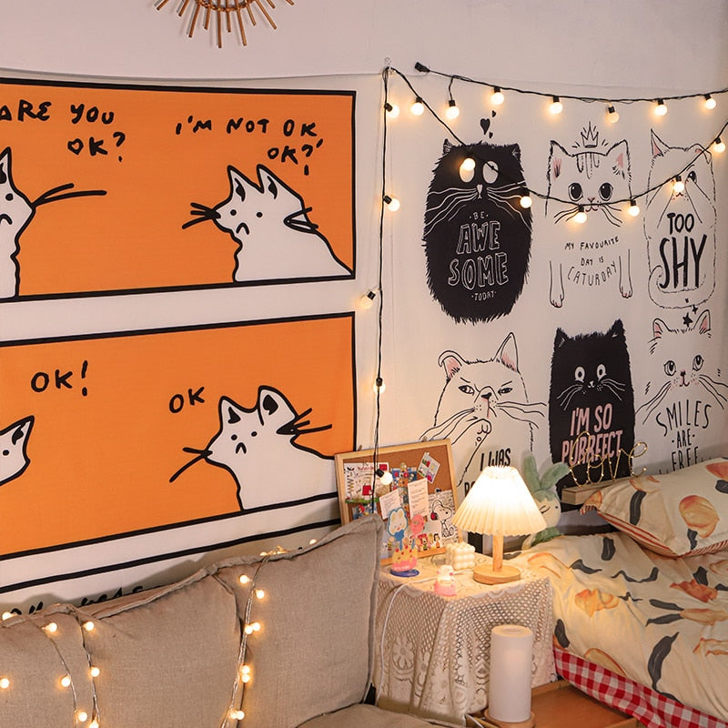 Cat Wall Tapestry