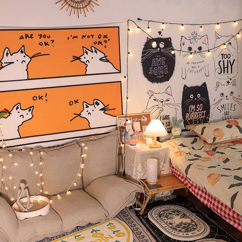 Cat Wall Tapestry