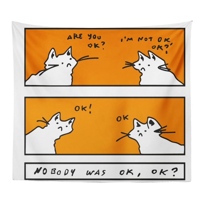 Cat Wall Tapestry
