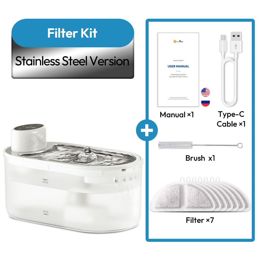 Cat Water Fountain Cordless
