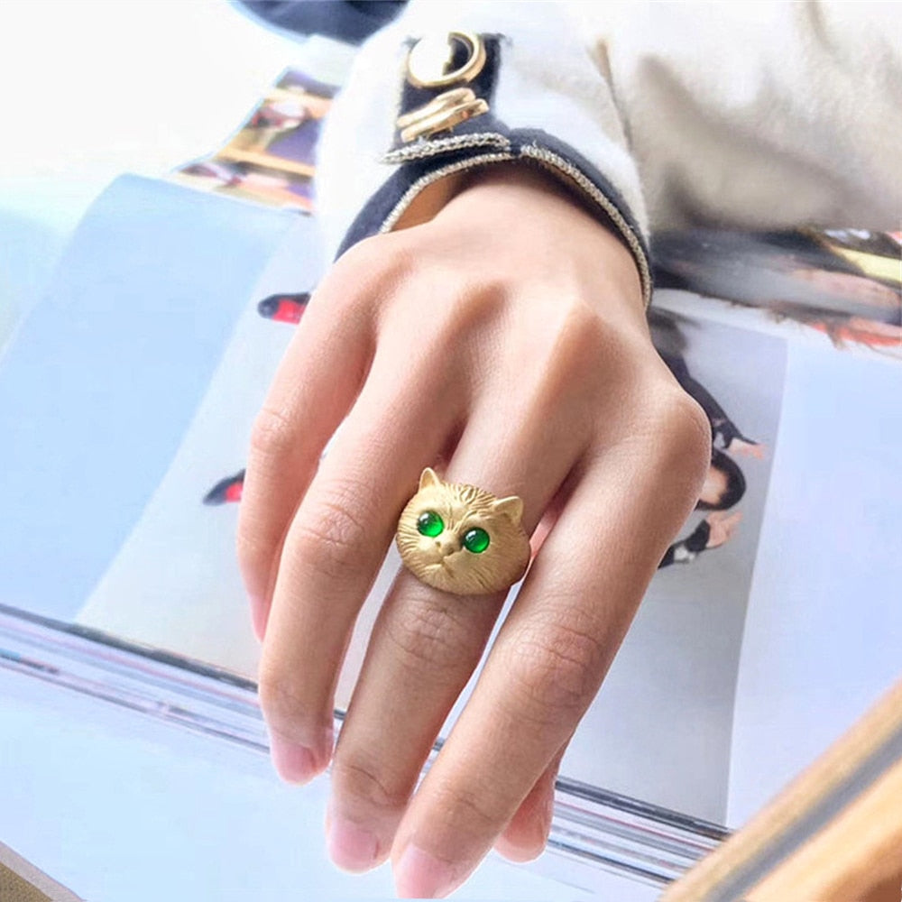 Cats Eye Gold Ring