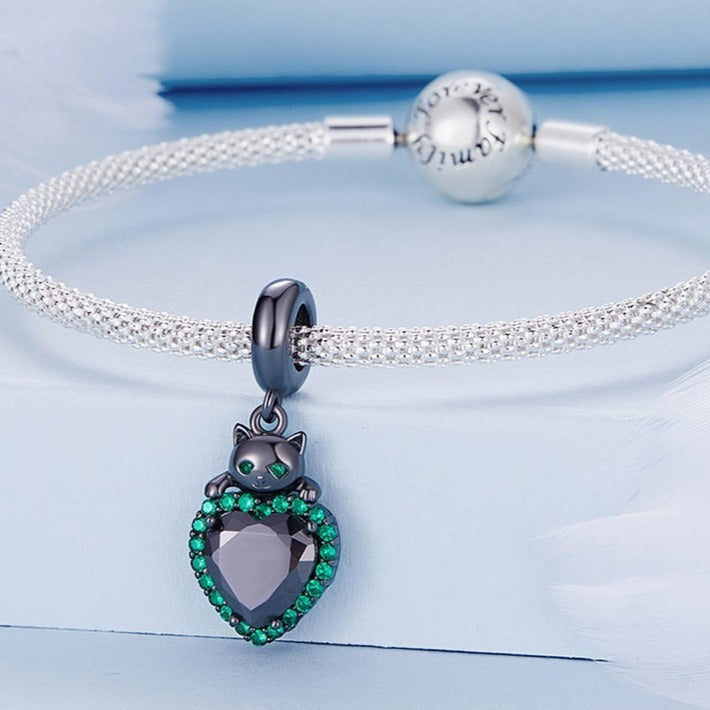 Cats & Hearts Dangle Charm