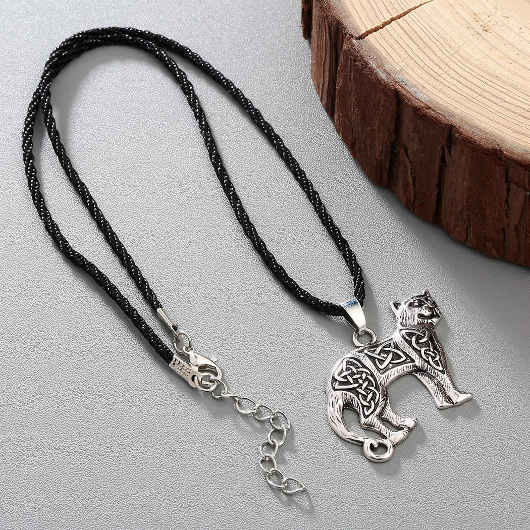 Celtic Cat Necklace