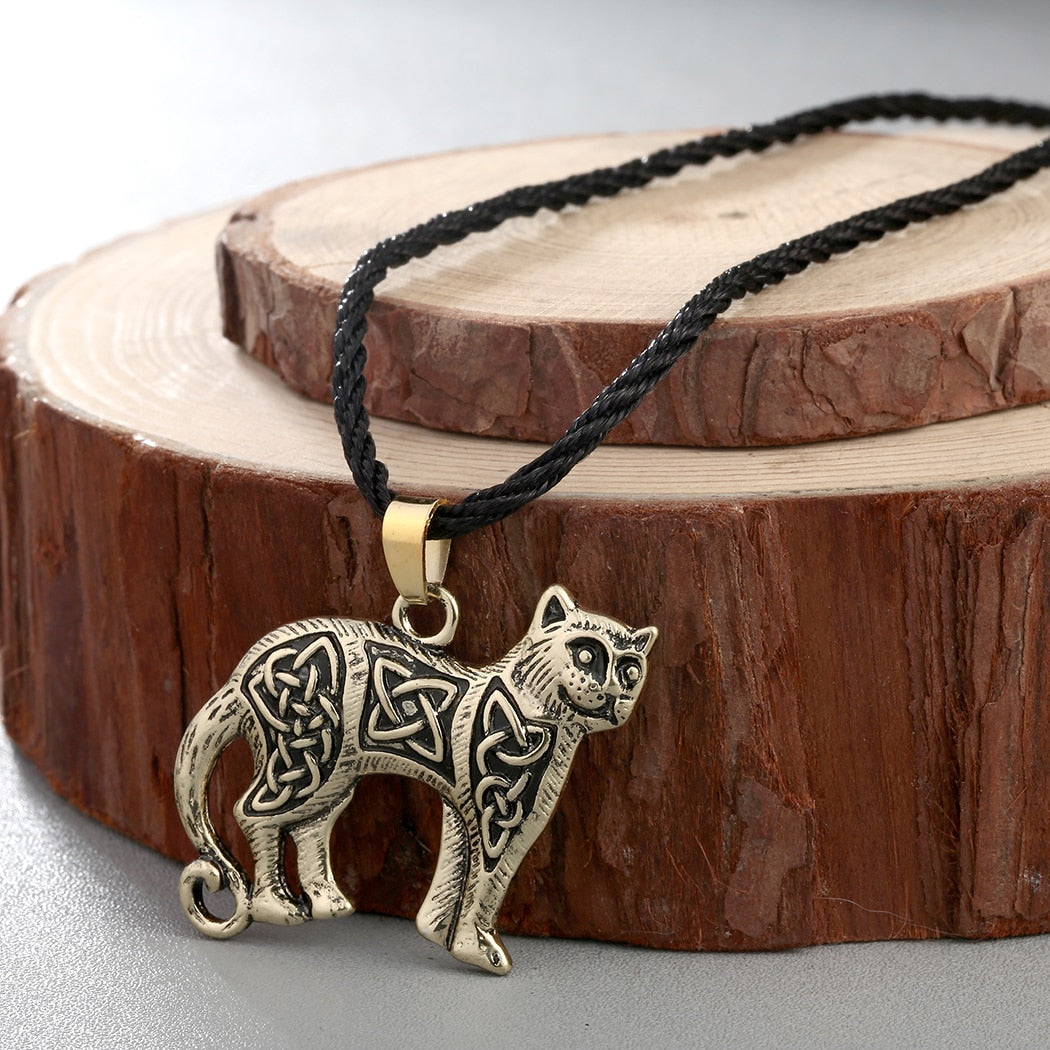 Celtic Cat Necklace