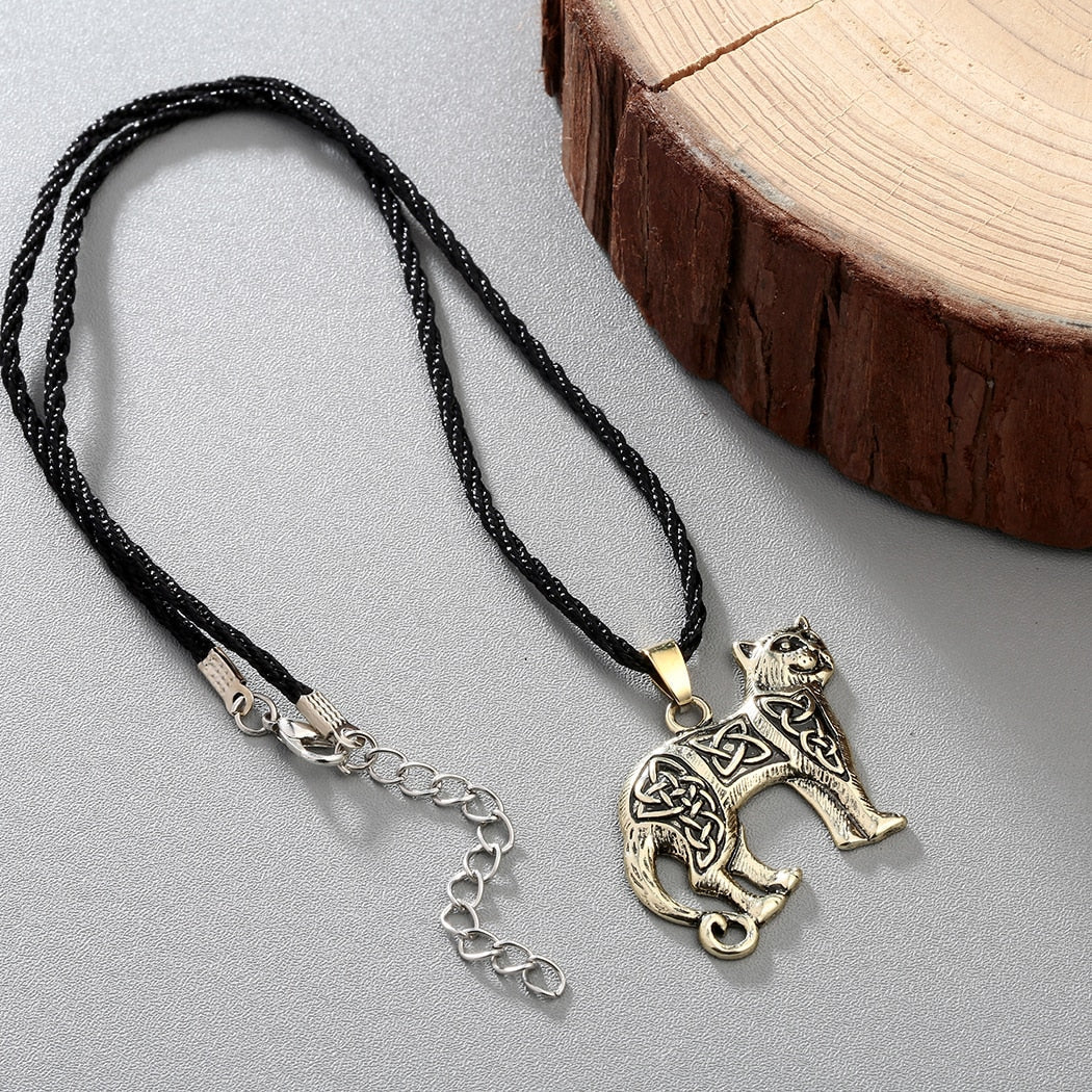 Celtic Cat Necklace