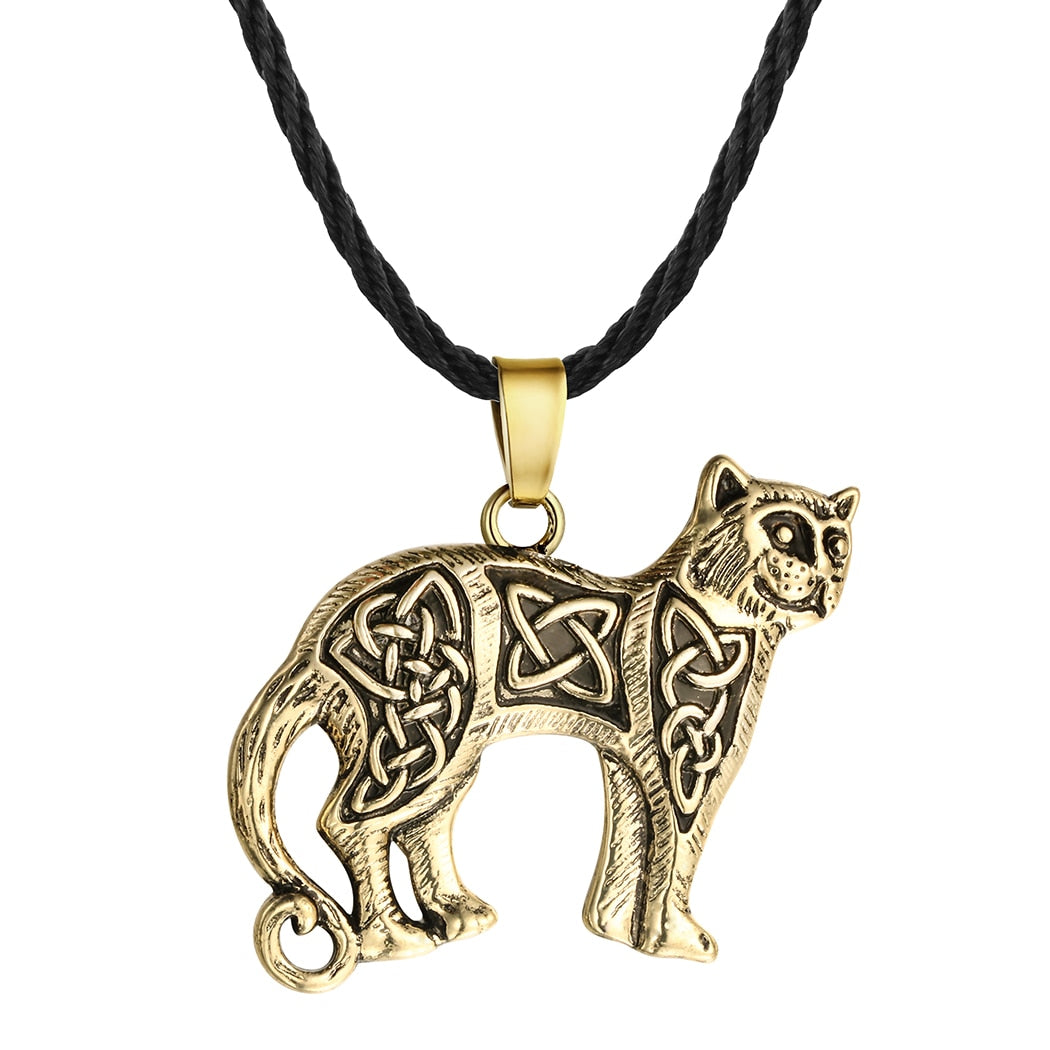 Celtic Cat Necklace