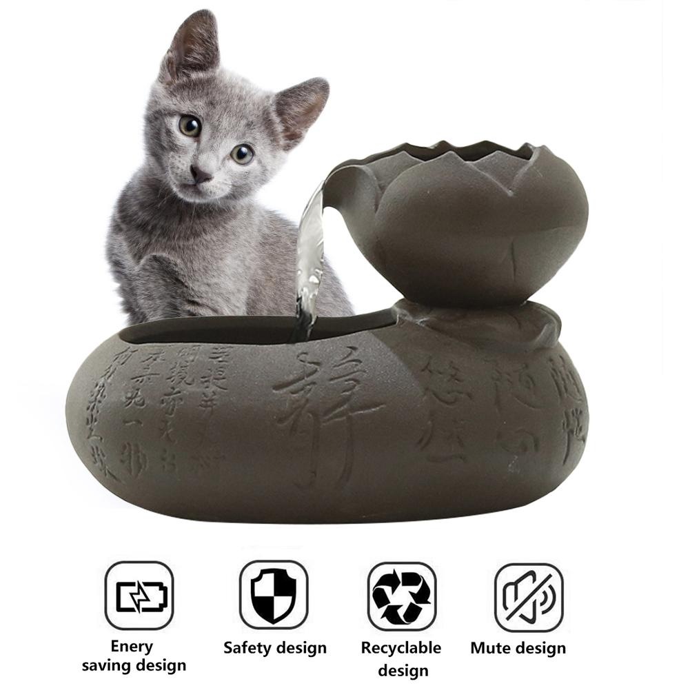 Ceramic Cat Water Fountain