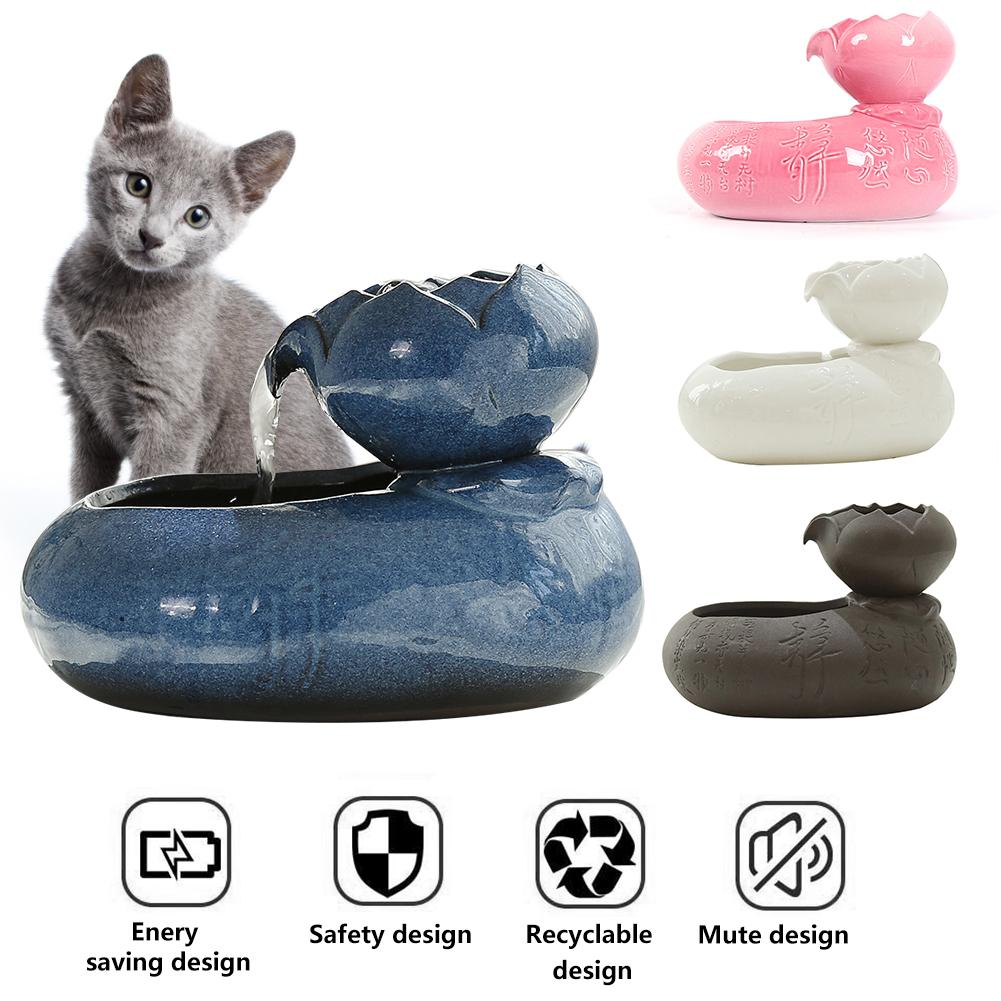 Ceramic Cat Water Fountain