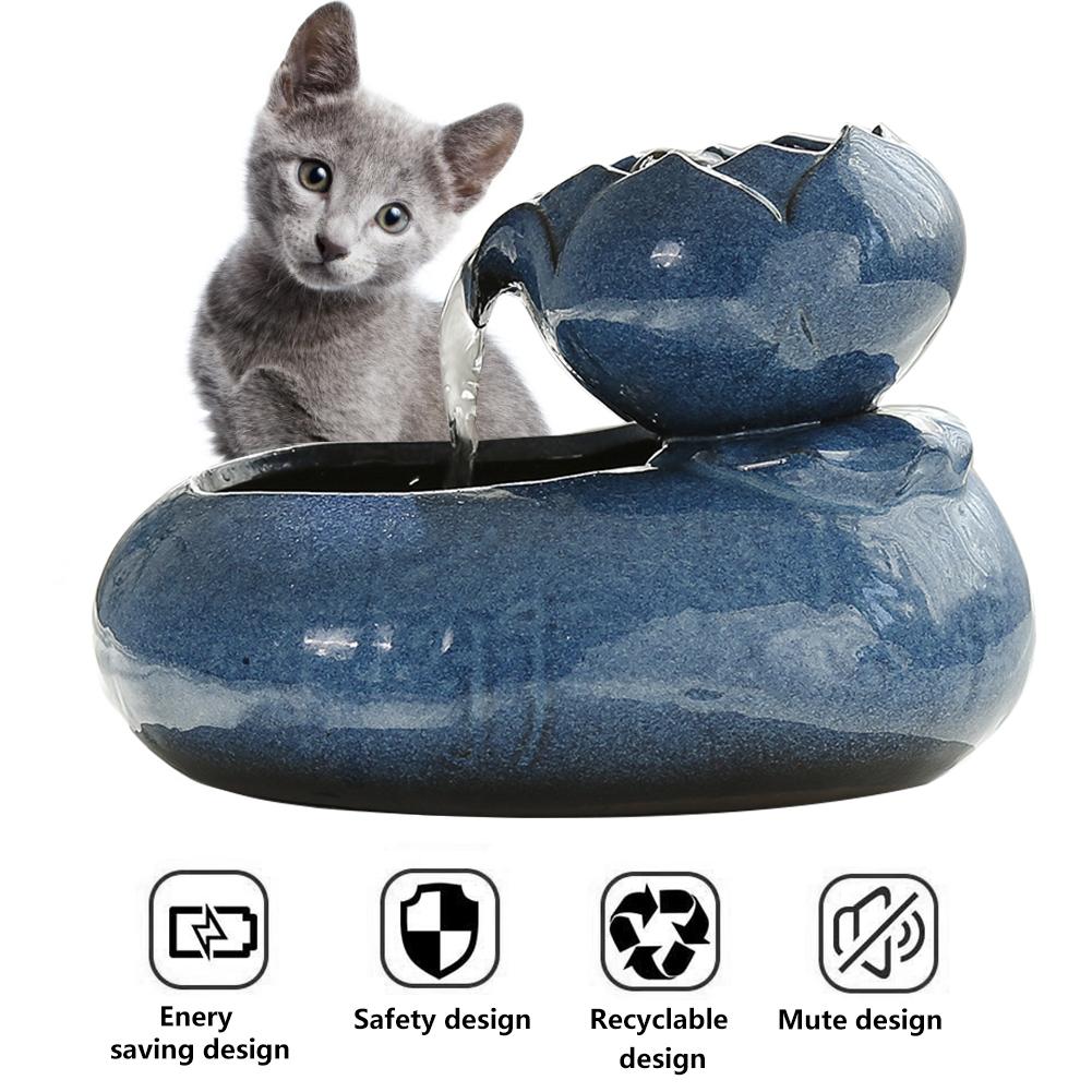 Ceramic Cat Water Fountain