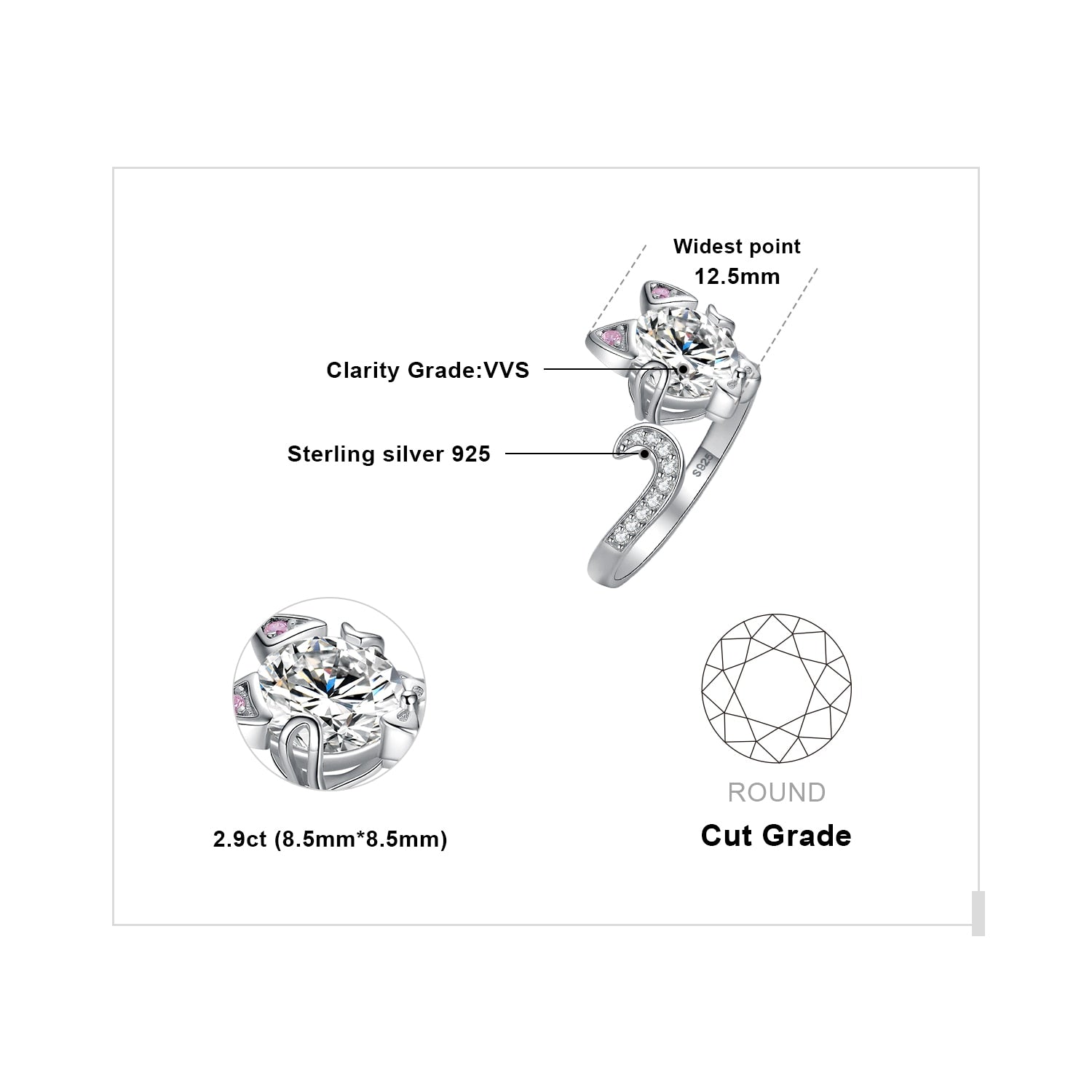 Charming Cat Ring