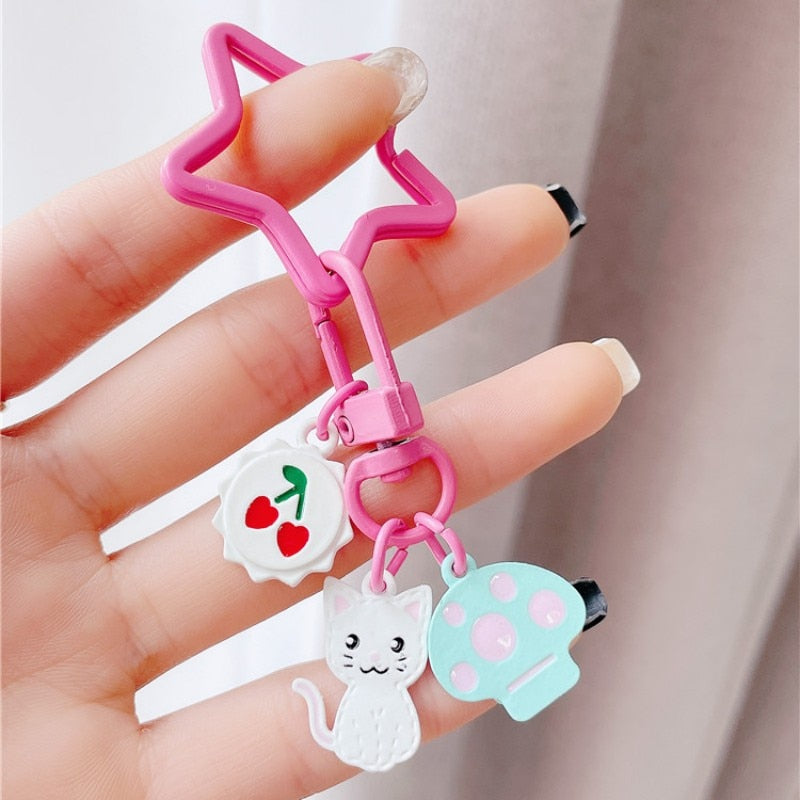 Cherry Cat Keychain