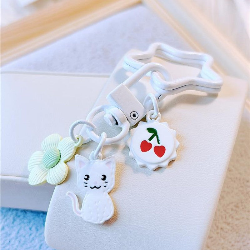 Cherry Cat Keychain