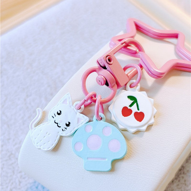 Cherry Cat Keychain