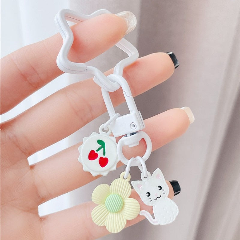 Cherry Cat Keychain