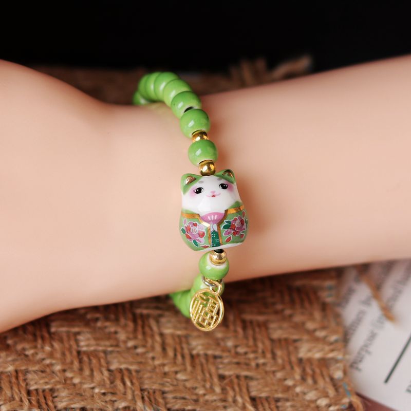 Chinese Lucky Cat Bracelet