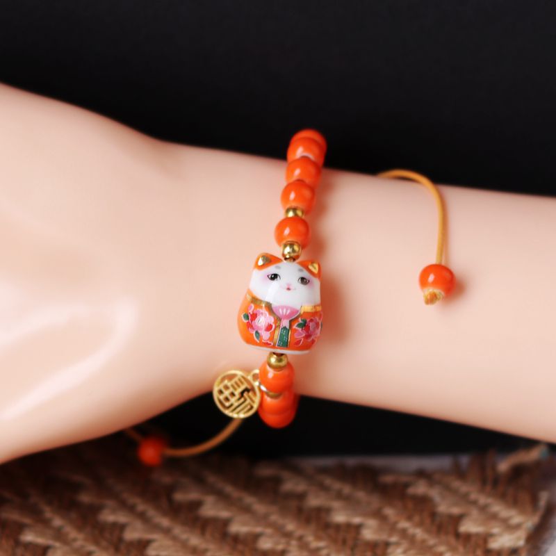 Chinese Lucky Cat Bracelet