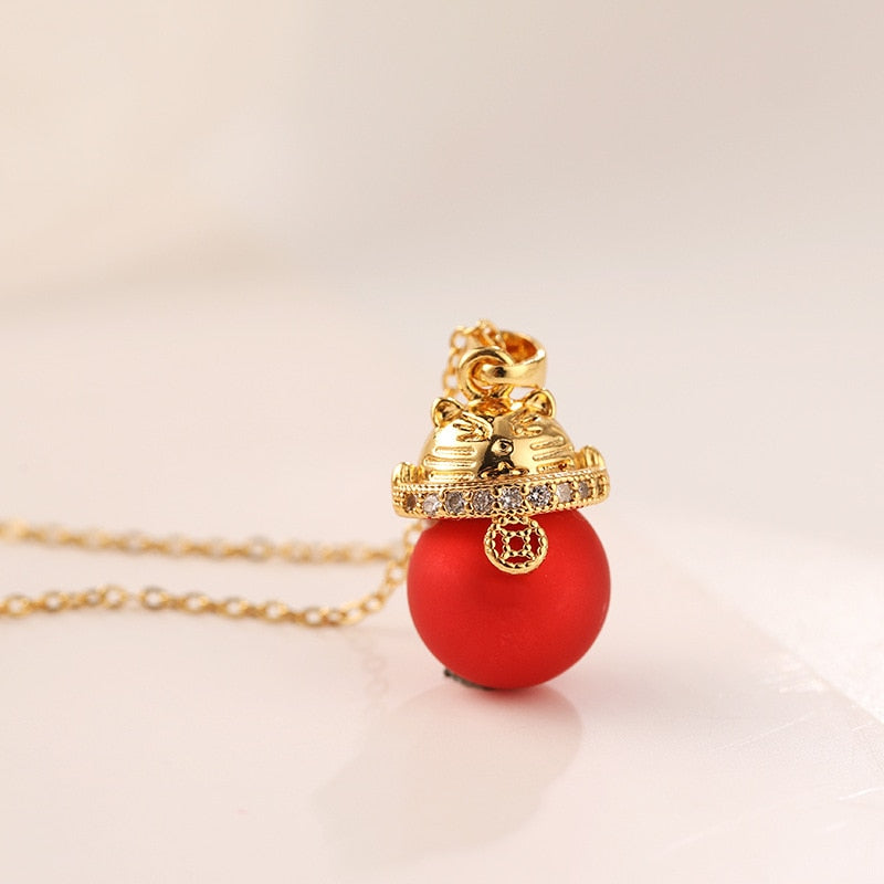 Chinese Lucky Cat Necklace