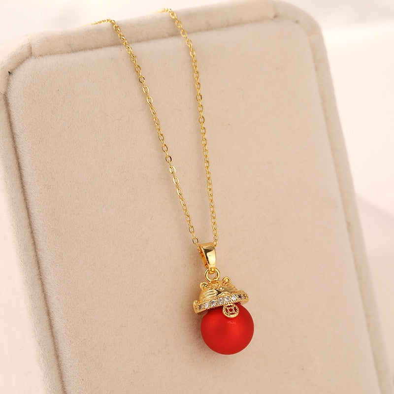 Chinese Lucky Cat Necklace