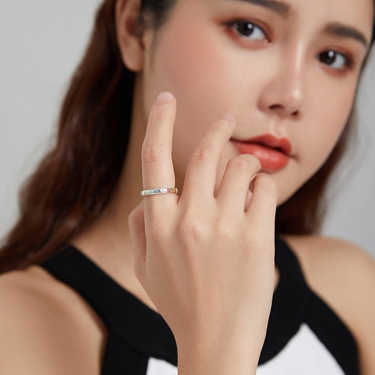 Colorful Cat Paw Ring