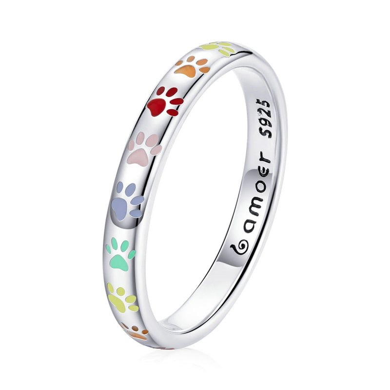 Colorful Cat Paw Ring