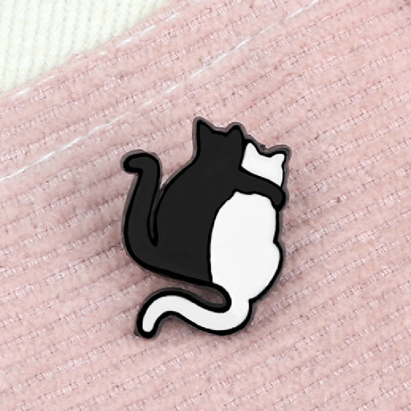 Couple Cat Enamel Pins