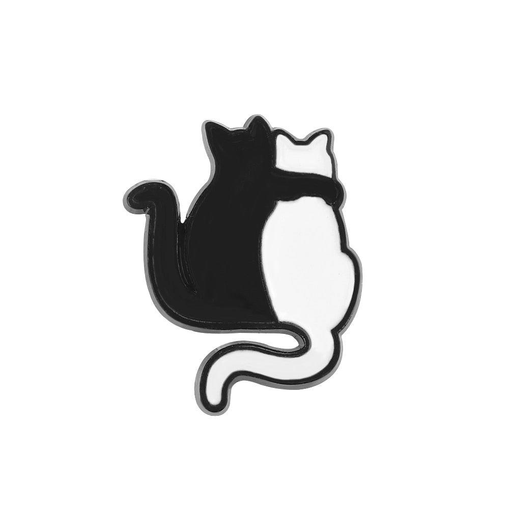 Couple Cat Enamel Pins