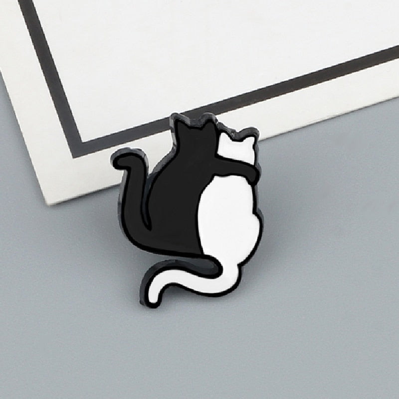Couple Cat Enamel Pins