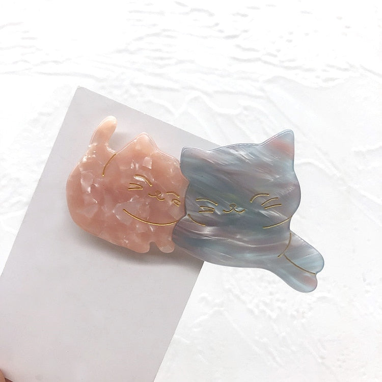 Couple Cat Hair Clip