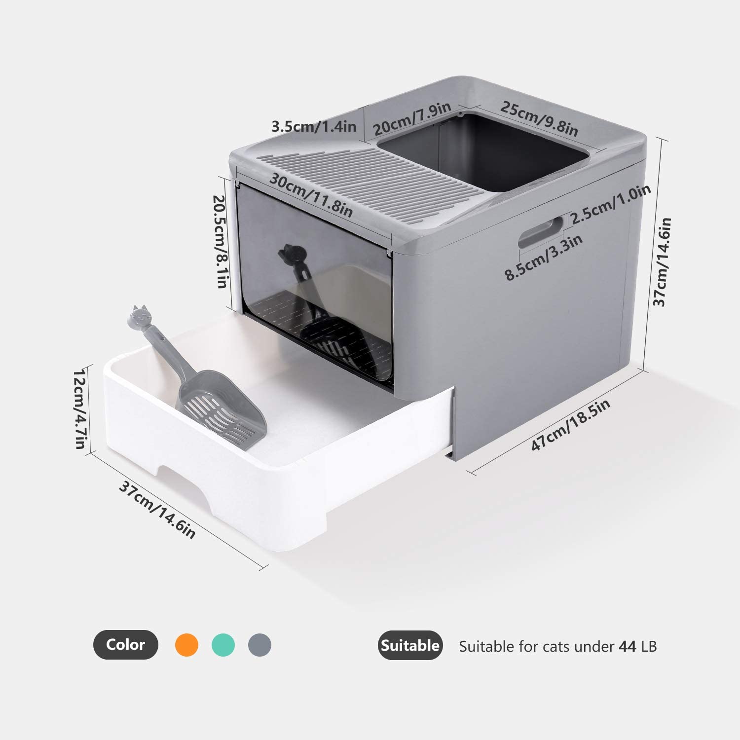 Covered Cat Litter Box