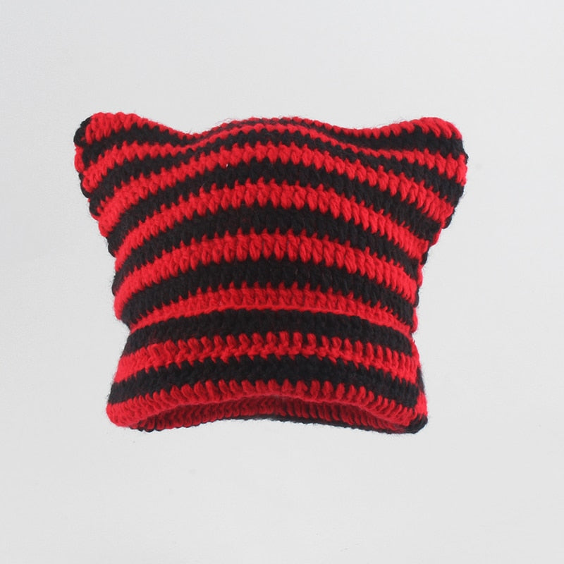 Crochet Beanie Cat Ears