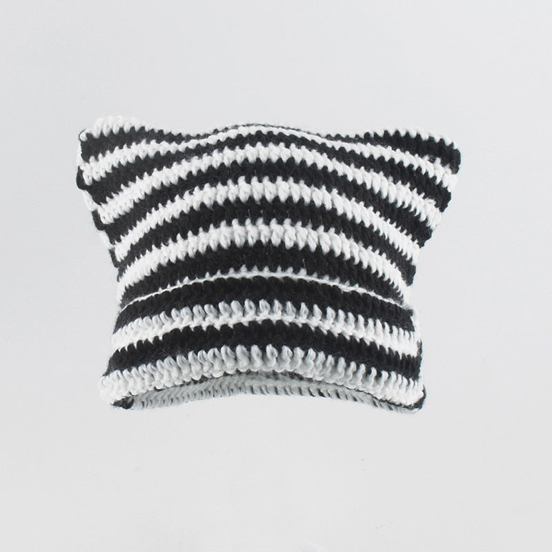 Crochet Beanie Cat Ears
