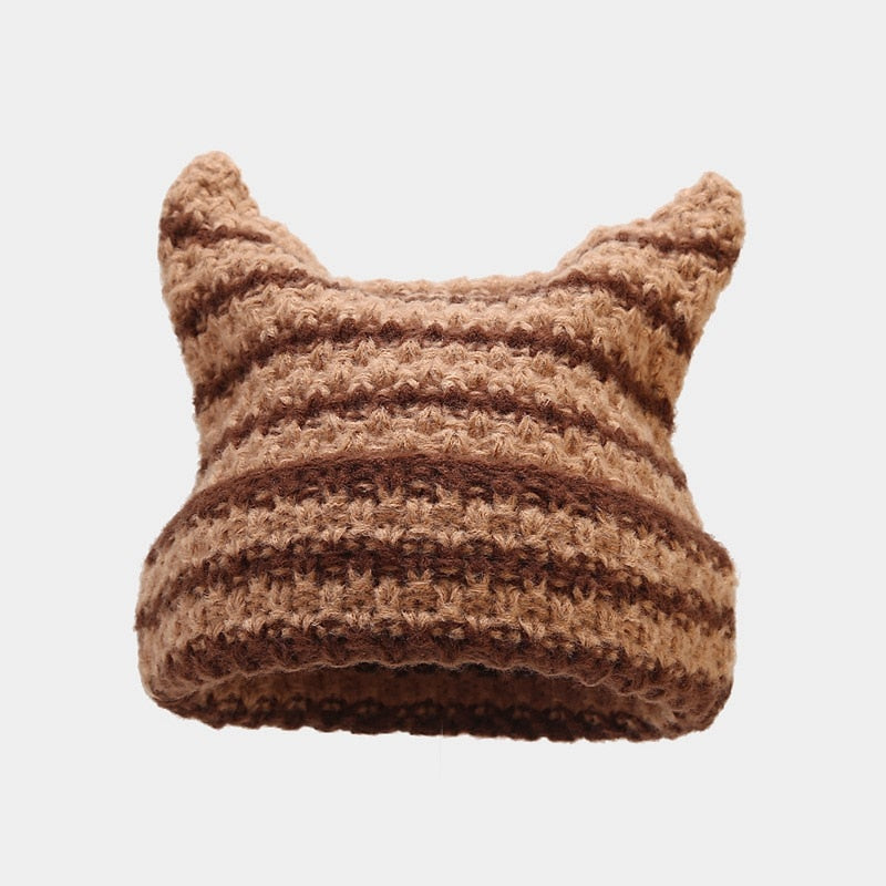 Crochet Beanie Cat Ears