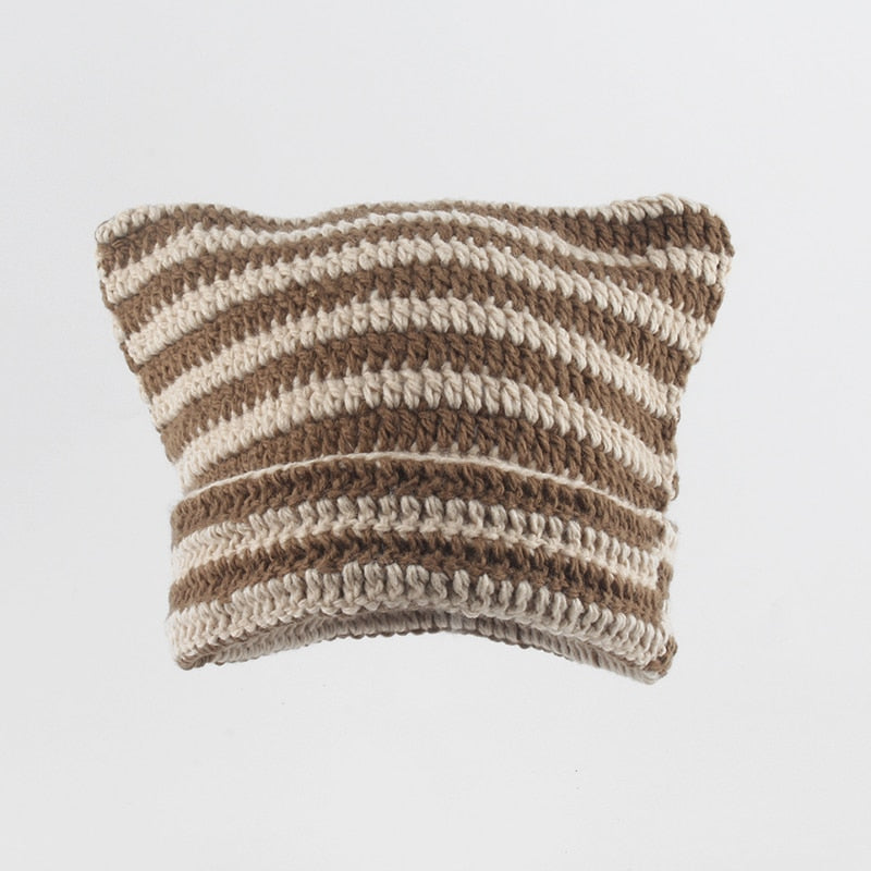 Crochet Beanie Cat Ears