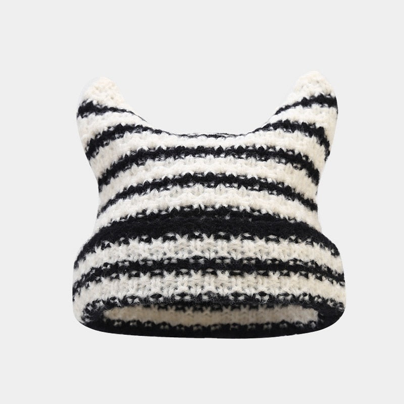 Crochet Beanie Cat Ears