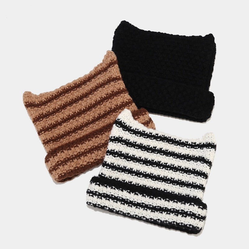 Crochet Beanie Cat Ears