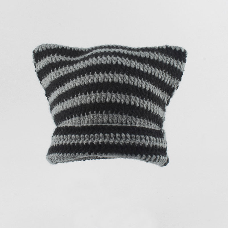 Crochet Beanie Cat Ears