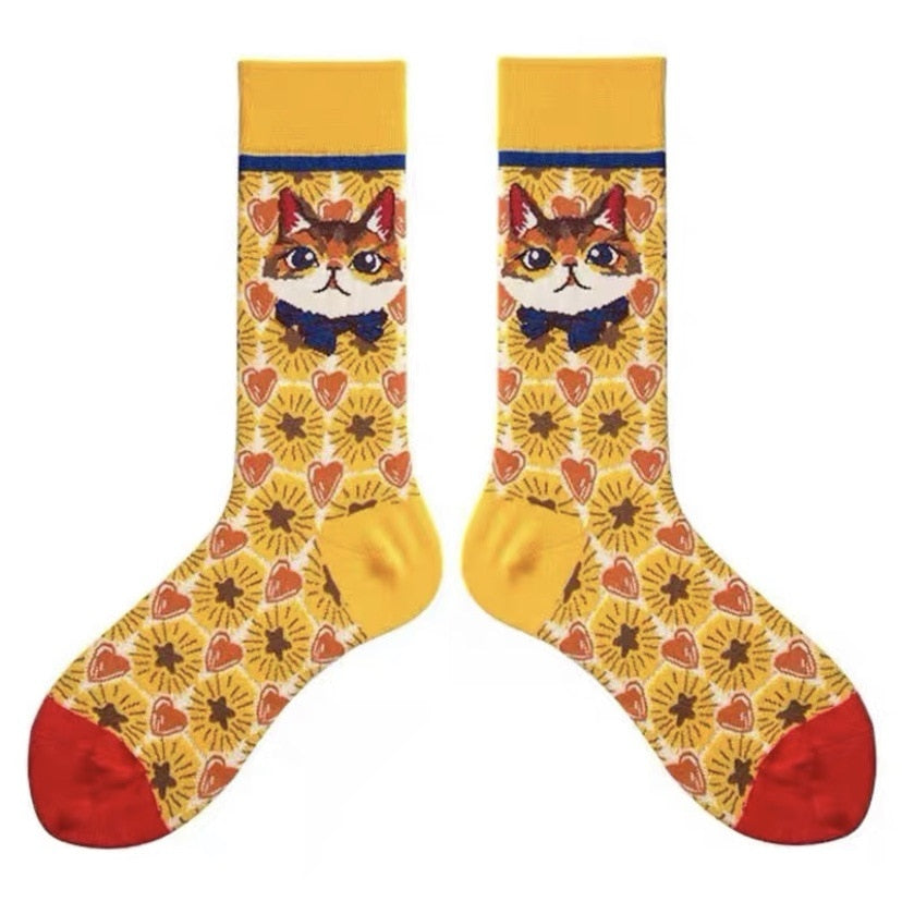 Crochet Cat Socks