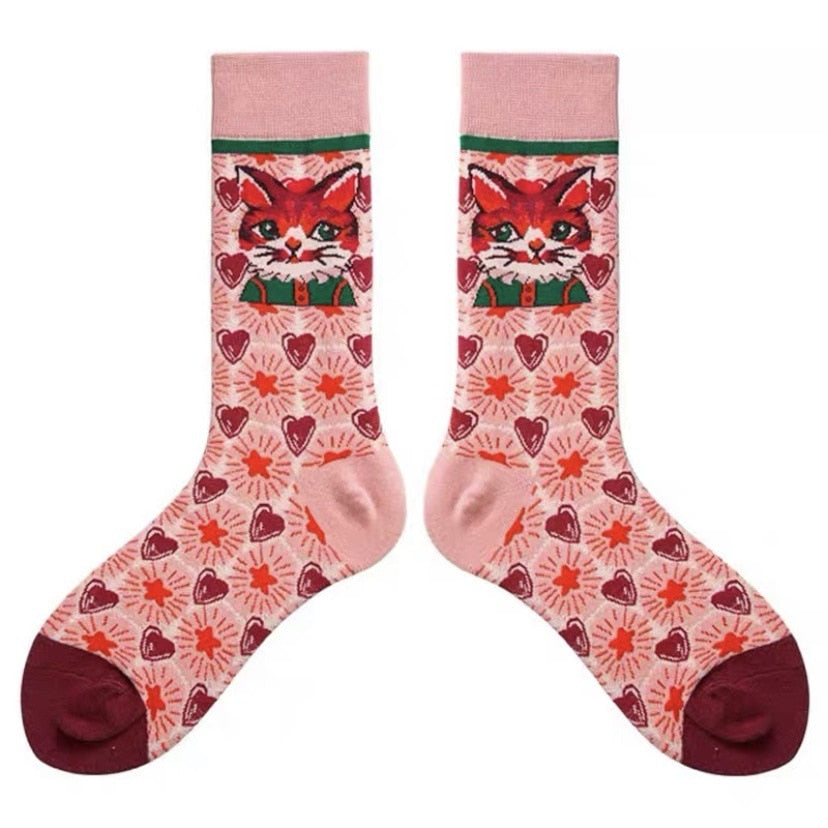 Crochet Cat Socks