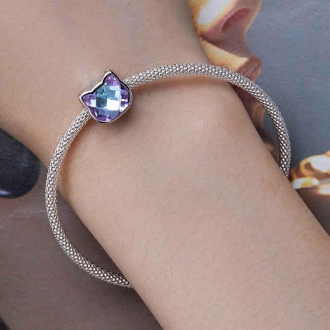 Crystal Cat Charm