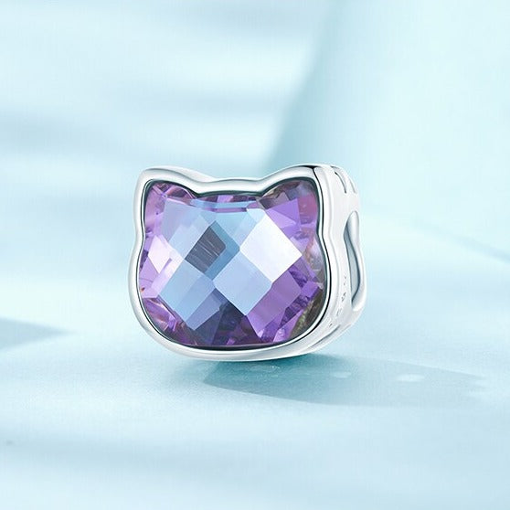 Crystal Cat Charm