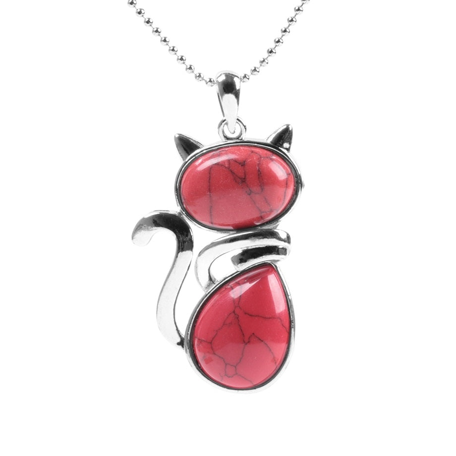 Crystal Cat Necklace