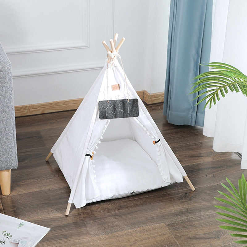Cushioned Tent Cat Bed