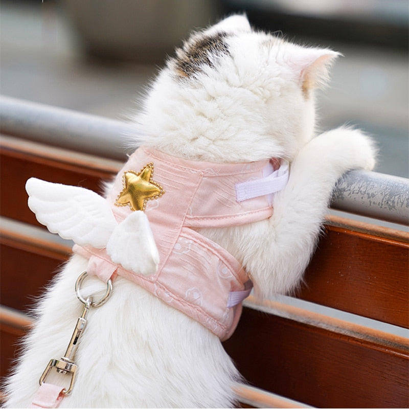 Cute Angel Cat Harness