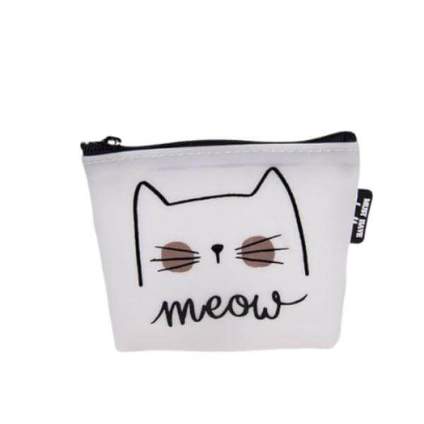 Cute Black & White Cat Wallet