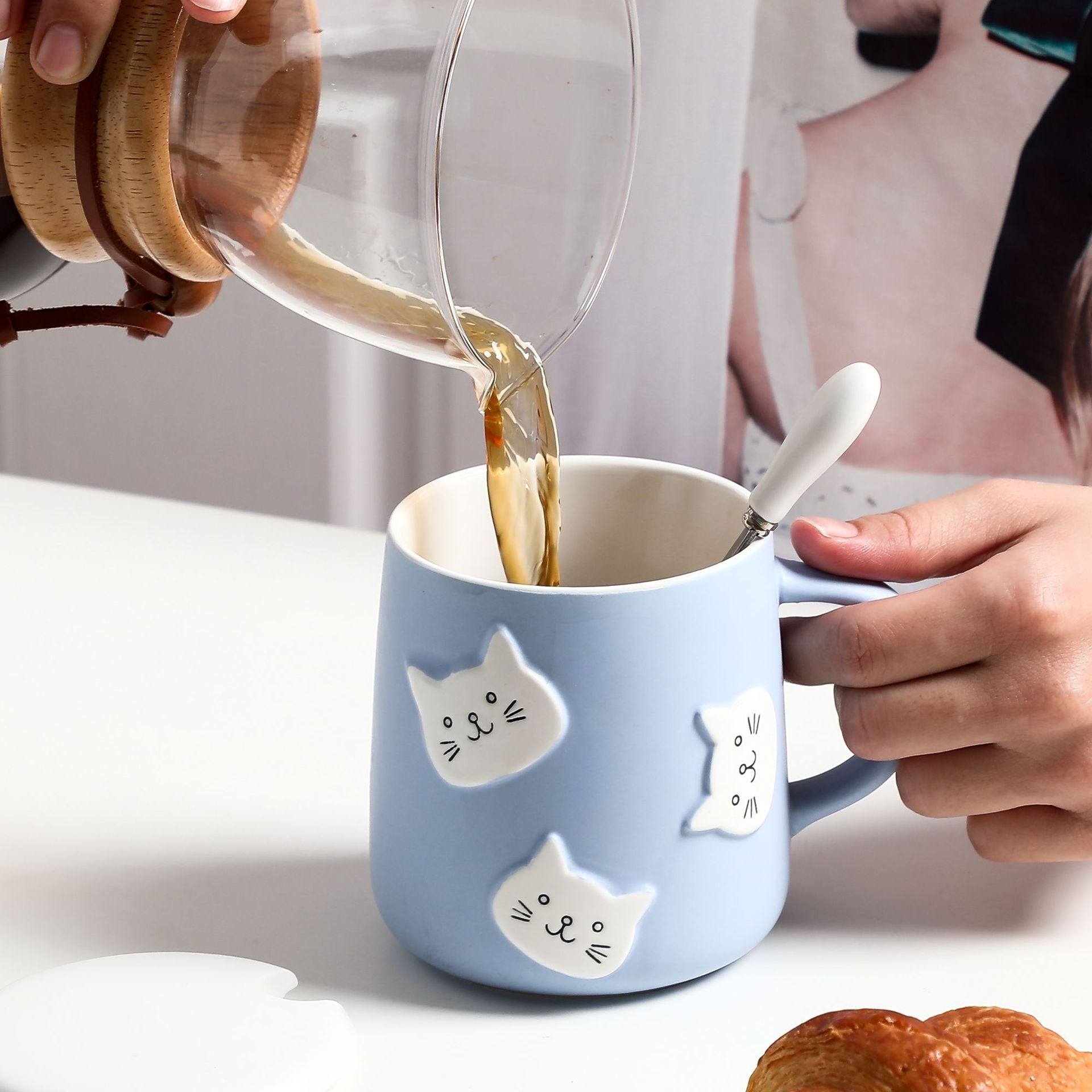 Cute Cartoon Cat Mug