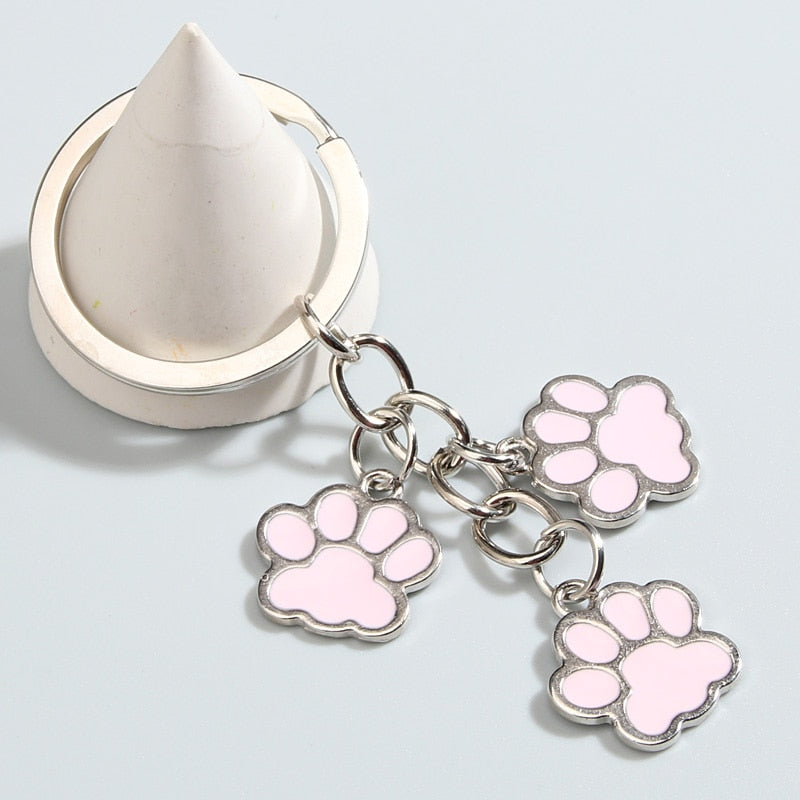 Cute Cat Paw Keychain